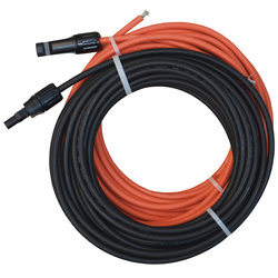 Solar cable with plug for campere solar modules