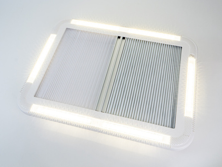 Okap dachowy 70x50cm z wymuszoną wentylacją LED 5,8kg