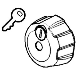 BR-SYSTEMS Zamek bezpieczeństwa z kluczem Wyciąg rowerowy 970g