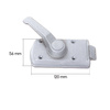 Lock 1033 white with key and cylinder
