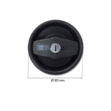 External handle 1064 black with keys