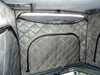 Carbest pop-top bellows thermal insulation for Pössl Campster from 2016, silver, with window openings