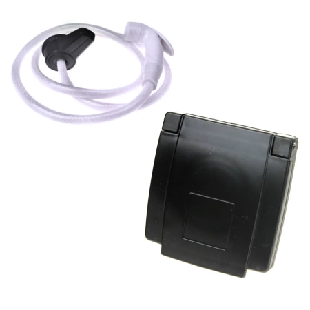 Prysznic zewnętrzny do karawaningu z szybkozłączem - czarny