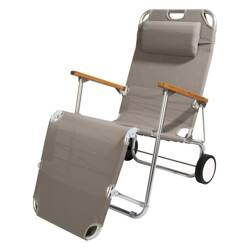 Leżak plażowy Frankana Freiko Beach Lounger na kółkach