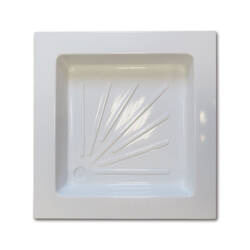 Brodzik prysznicowy z tworzywa 500 x 500 x 80 mm - łazienka w kamperze i przyczepie
