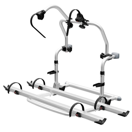 Fiamma Carry-Bike Pro C bagażnik rowerowy na ścianę tylną kampera, srebrny - na 2 do 4 rowerów, 60 kg
