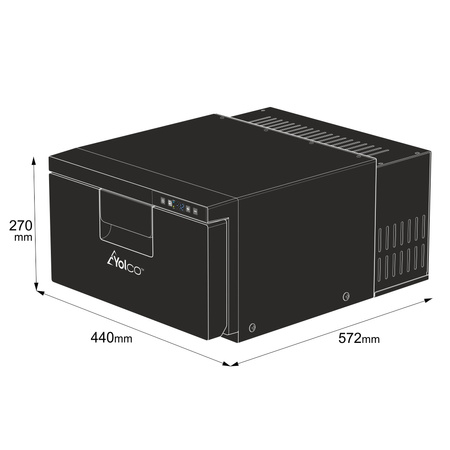 Yolco lodówka kompresorowa z szufladą CB21A 20 l 12/24 V