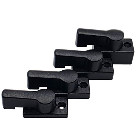 Door Connecting Latch, black, 11 mm