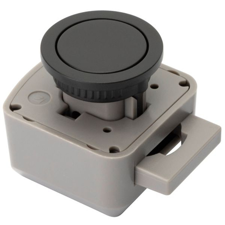 Confurn system push-to-open zamek okrągły czarny matowy