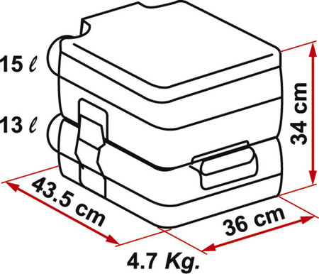 Toaleta kempingowa Fiamma Bi-Pot 34