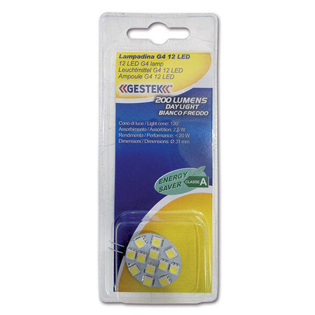 Żarówka G4 12LED - zimna biel