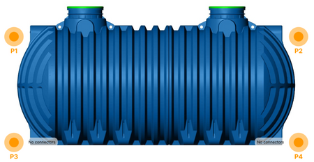 AQUAstay RAINWATER TANK 26.000 L - XXL BLUE