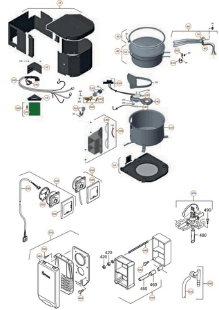 Boiler cover with accessories for Combi