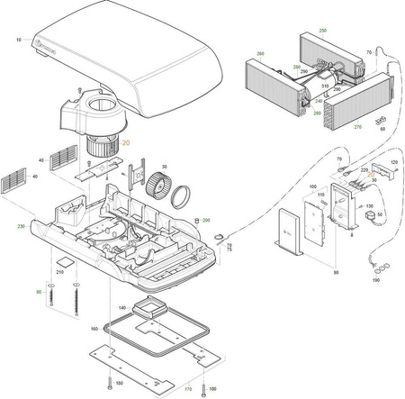 Wemtylator skraplacza do systemów klimatyzacji Aventa