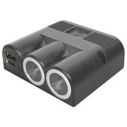 PRO CAR Surface-Mounted Triple Socket