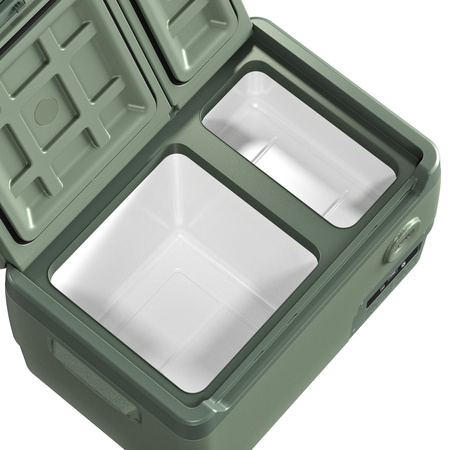 Yolco przenośna lodówka kompresorowa DX30 30 l, dwustrefowa, pistacjowa