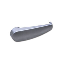 Klamka do zamka z otworem kwadratowym 7 mm, ABS satynowany - 128 x 32,6 x 26,5 mm