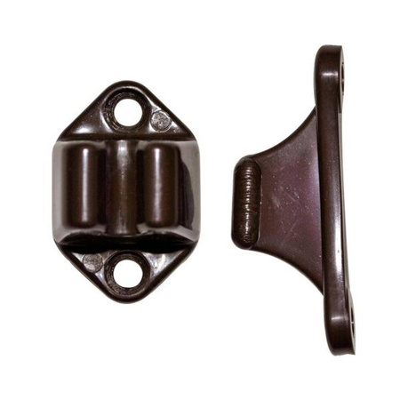 Trzymak drzwi sztywny brązowy 2 częściowy