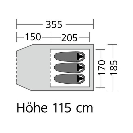 Tunnel Tent Active Cortes 3