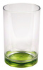 Szklanki plastikowe z kolorowym dnem - Lime and Petrol