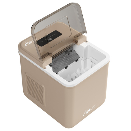 Yolco kostkarka do lodu ICM1 12/24 V i 120-240 V, 10 kg/dobę, piaskowa