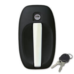 Zamek zewnętrzny 1122 czarny chrom z kluczem New System - kamper