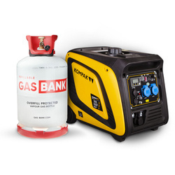 Generator prądu hybrydowy benzyna/LPG 3900W DUAL FUEL agregat prądotwórczy KOMPAK