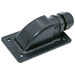 Roof Cable Routing Sunflex black, 1 cable outlet