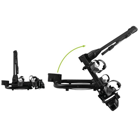 EUFAB bagażnik na hak LED składany na 2 rowery elektryczne 60kg