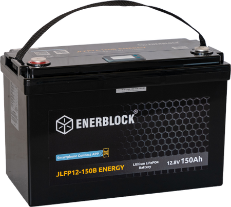 Enerblock Akumulator LiFePO4 JLFP 12,8 V 150 Ah - BMS, LCD
