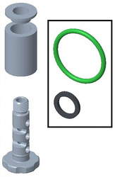 Filter element for gas control systems