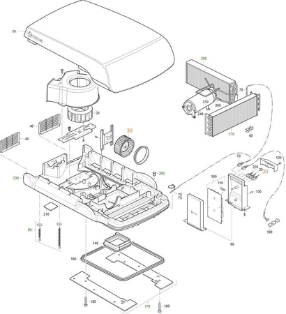 Evaporator fan for Aventa eco air conditioning