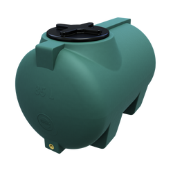 Pojemnik na płyny z niskim środkiem ciężkości 85 l UHPLAST zielony