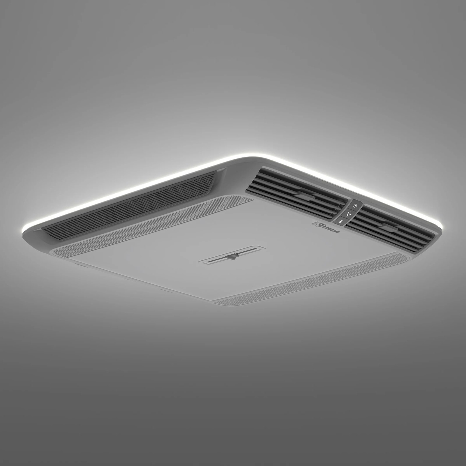Aventa Premium air distributor in stone with LED lighting on