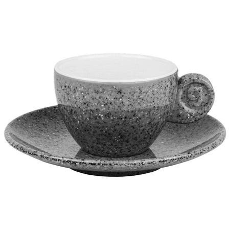 Stylowy granitowy zestaw do espresso z kolekcji Solid Line Gimex