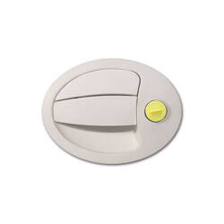 Small oval external handle