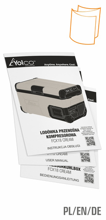 Yolco przenośna lodówka kompresorowa FCX18 18 l, kremowa