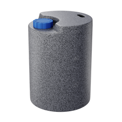 Cylindryczny pionowy pojemnik 60 l UHPLAST marmurowy