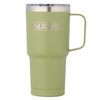 Stainless Steel Mug with Handle, 600 ml, olive green