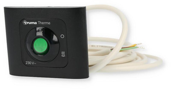 Black control panel with 3 m cable for thermal baths