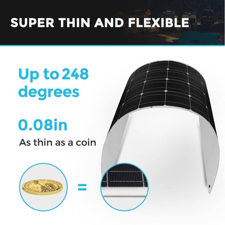 Elastyczny Panel Monokrystaliczny 100W 12V Renogy