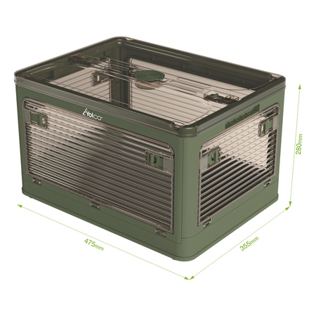 Składane pudełko do przechowywania Yolco FB47 zielone