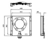 CTA swivel seat base for Renault Trafic from 2014 and sister models, driver's side, for original seat