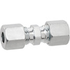 GOK straight compression fitting RVS 8 x RVS 8, type G, series L - galvanised steel with cutting rings, for 8 mm gas pipe