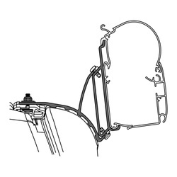 Adapter do VW T5 / T6 Multivan z szyną C do markiz Dometic PW 1100