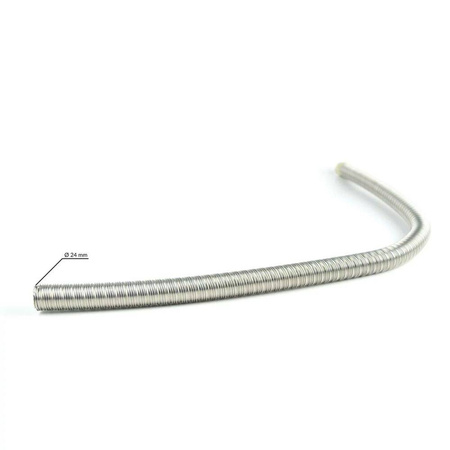 Autoterm Rura wydechowa ogrzewania Ø 24 mm INOX - 1 m