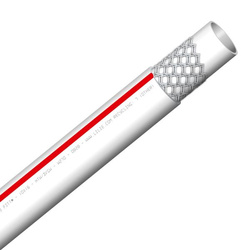 Warm Water Hose WeißGELB for Drinking Water, 12 x 18 mm, 10 m