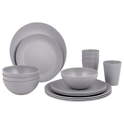 Tableware Set Renew, 16 Pcs., grey