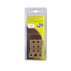Furniture fastener 5 holes brown in packaging 4pcs