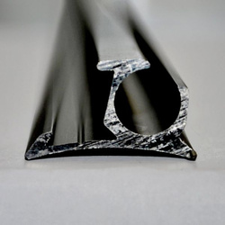 Piping Profile Rail bent 5 m, black